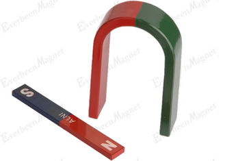 Chiny Red Green malowane magnesy edukacyjne Alnico3, obsada paska magnesów AlNiCo dostawca